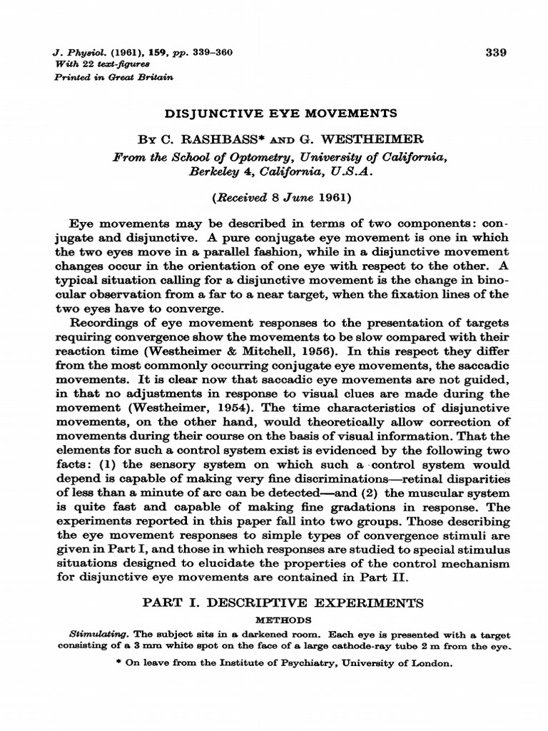 Disjunctive Eye Movements Study | PDF | Phase (Waves) | Sine Wave