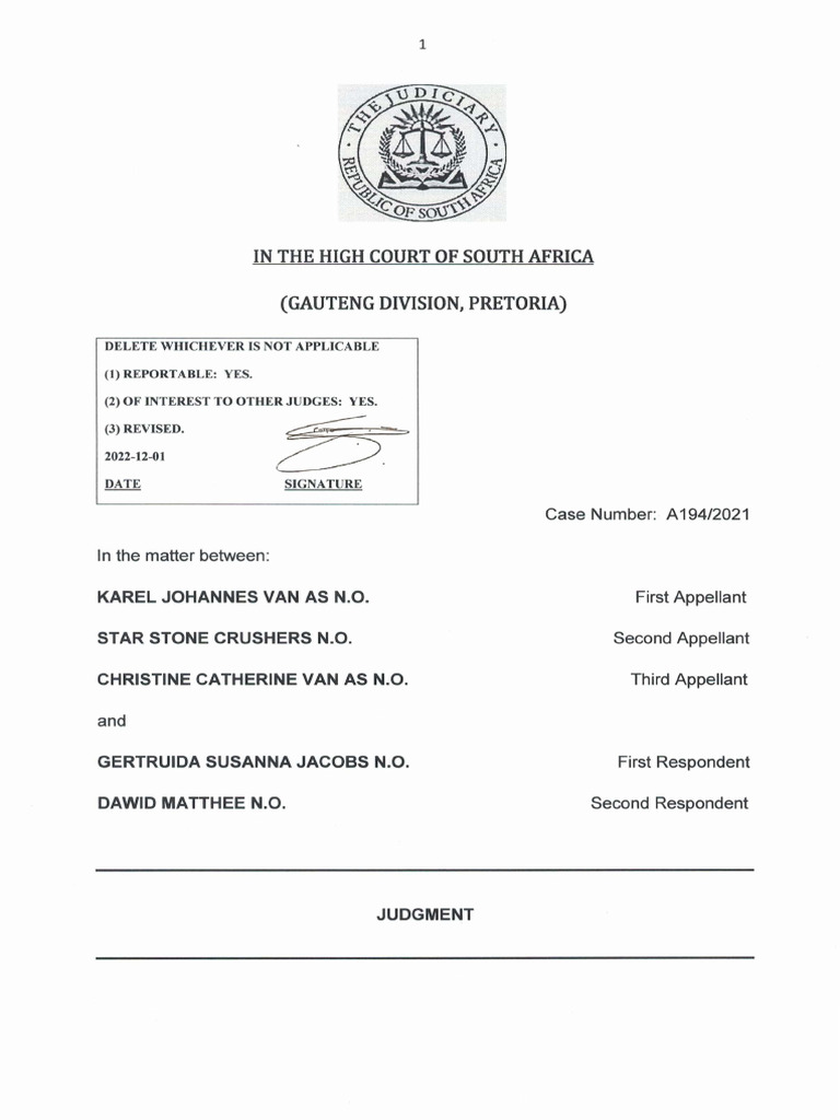 F-commissioner-of-oaths-van-as-no-and-others-v-jacob | PDF | Affidavit ...