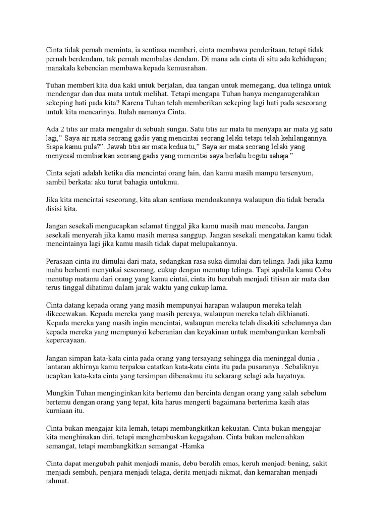 Cinta Tidak Pernah Meminta Pdf