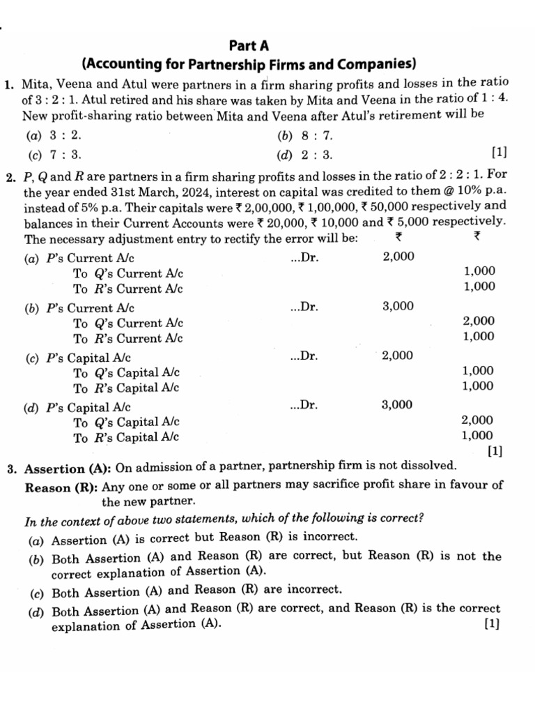 Xii Acc. Full Course Practice Sheet -18 | PDF