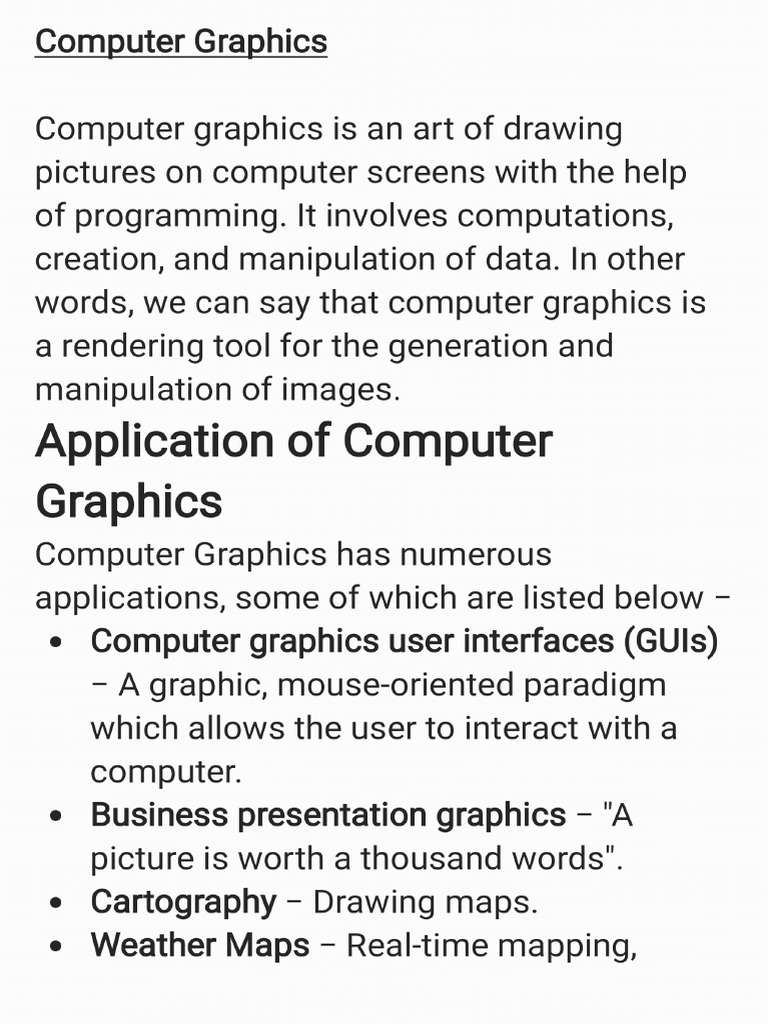 Computer Graphics and Its Applications_251110_110345 | PDF