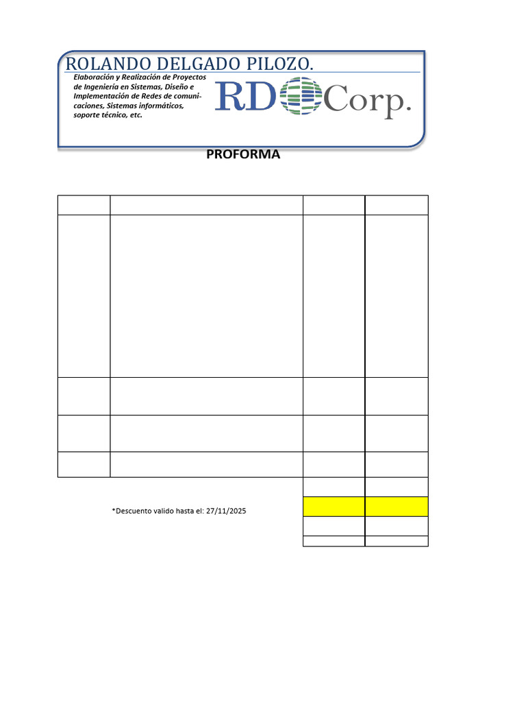 Proforma Server 1 | PDF