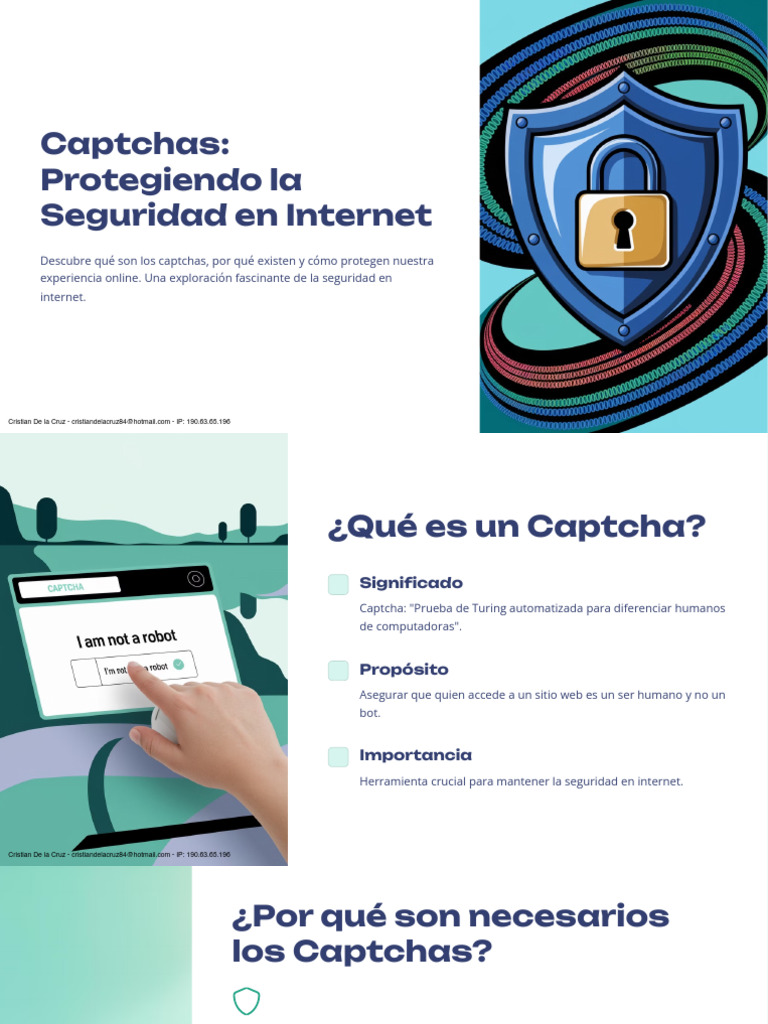 Captchas: Clave para la Seguridad Online | PDF | Internet Bot | Informática