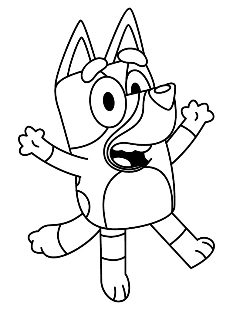 Bluey Outline 2 | PDF