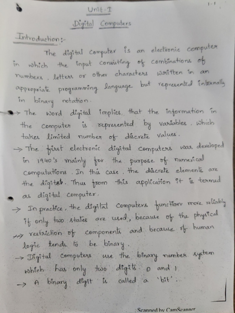 COA Complete Notes | PDF