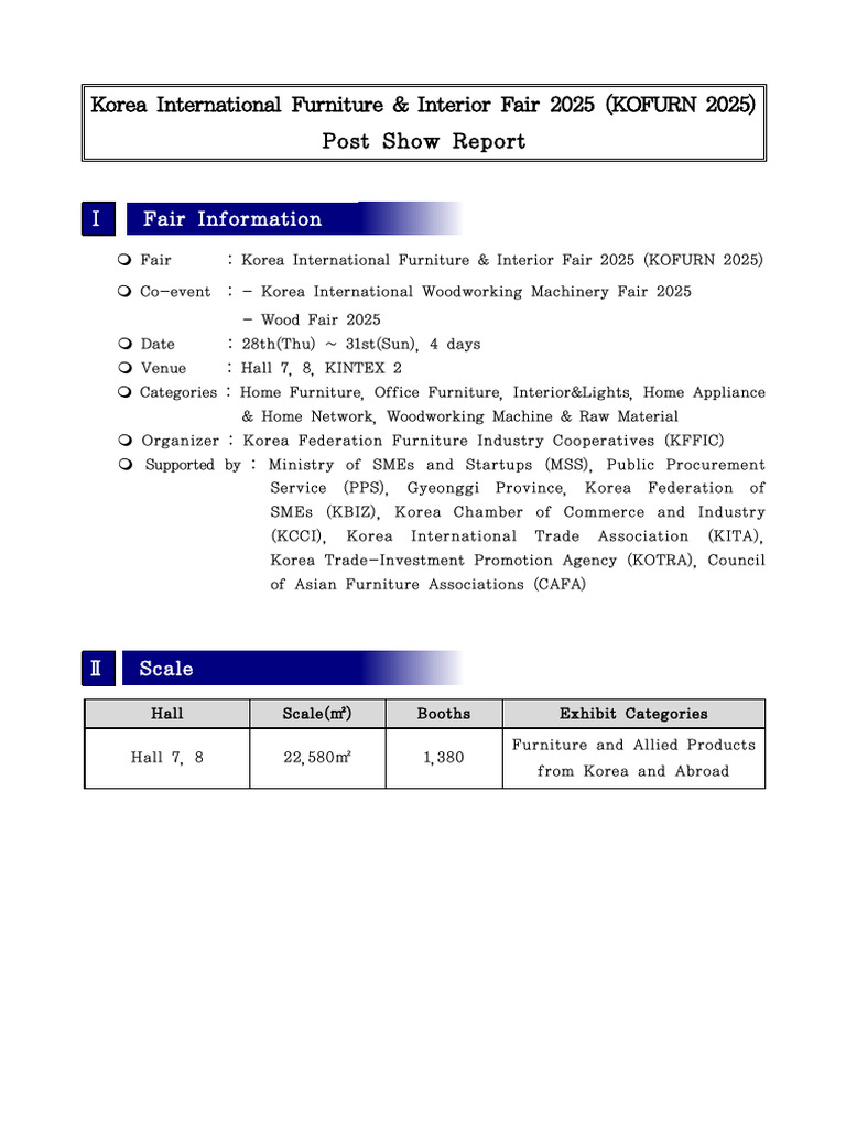 KOFURN 2025 Post Show Report | PDF | Decorative Arts | Wood