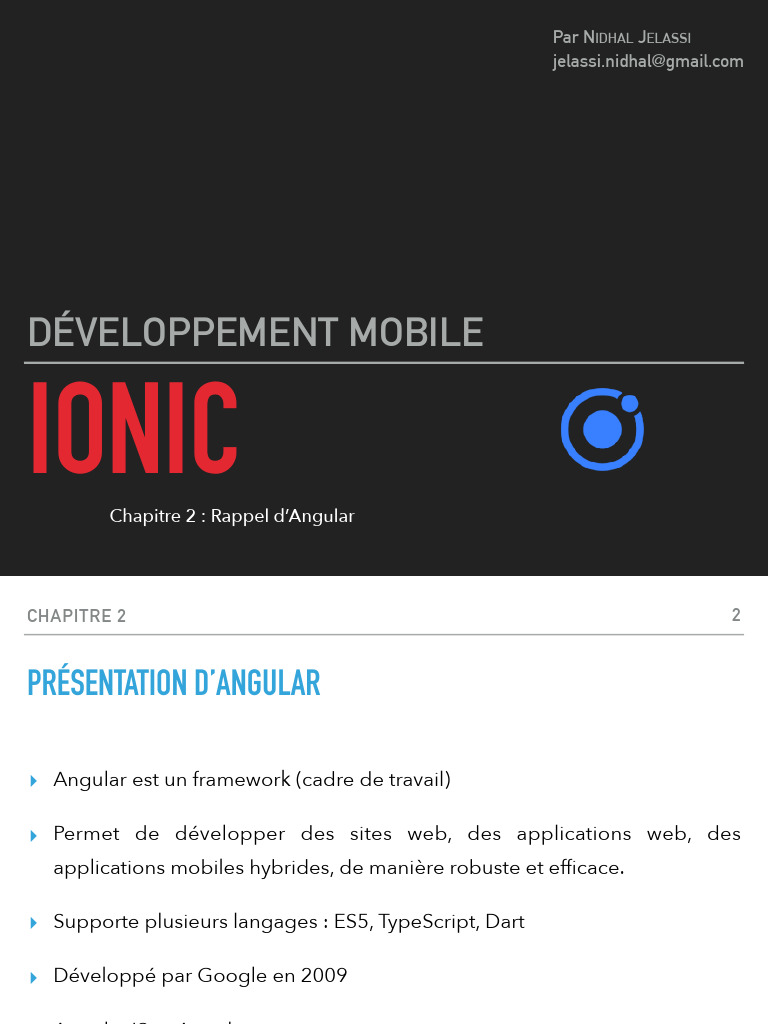 Introduction à Angular pour le développement mobile | PDF | Internet ...