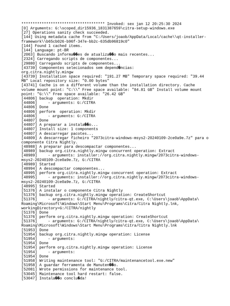Installation Log | PDF | Software Repository | Command Line Interface