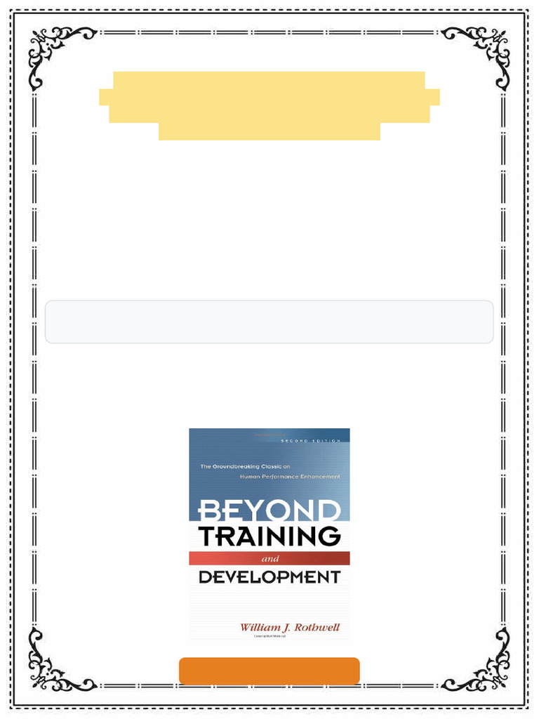 Beyond Training and Development The Groundbreaking Classic on Human ...