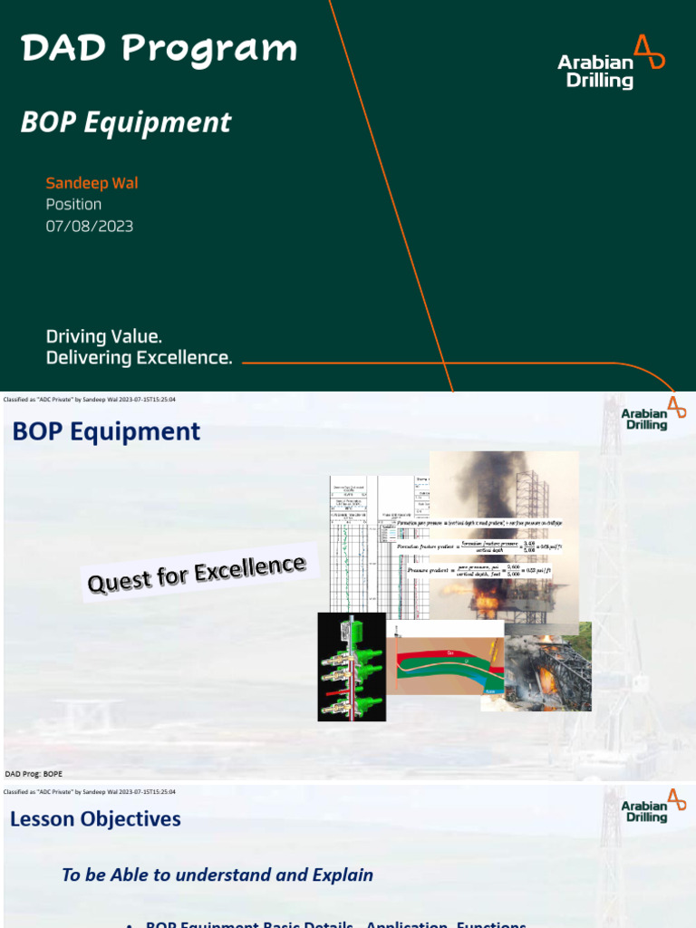BOP Equipment Overview and Best Practices | PDF | Blowout (Well Drilling) | Pump