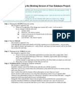 Planning A Relational Database