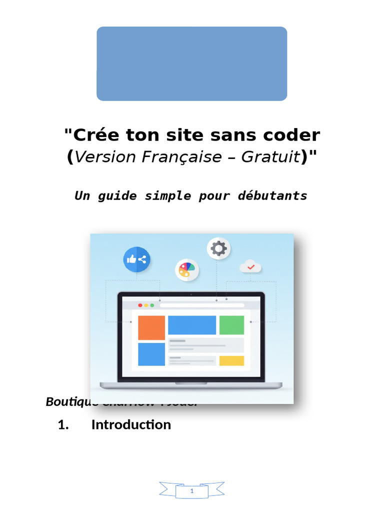 Créer un site web sans coder facilement | PDF