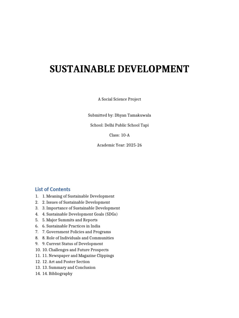 Understanding Sustainable Development | PDF | Sustainability ...
