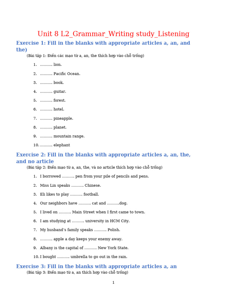 Unit 8 L2 Grammar_Lis_Writing Study | PDF | Claude Monet