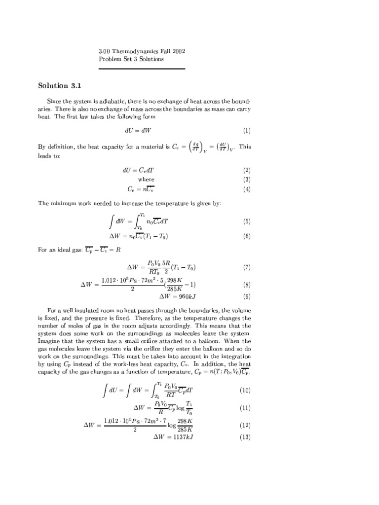Problem Set 3 Ps - 01 Solutions | PDF | Applied And Interdisciplinary ...