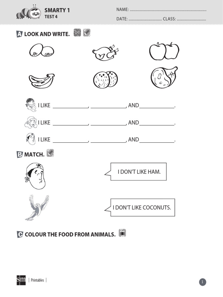 Smarty 1 Test 4 Final All | PDF