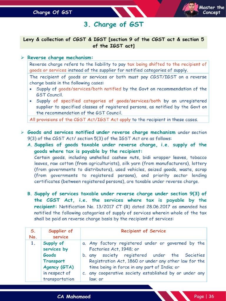 GST notes-42-53 | PDF