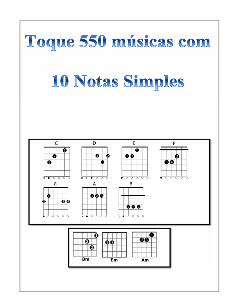 E-book de Músicas Simples para Todos | PDF | Amor