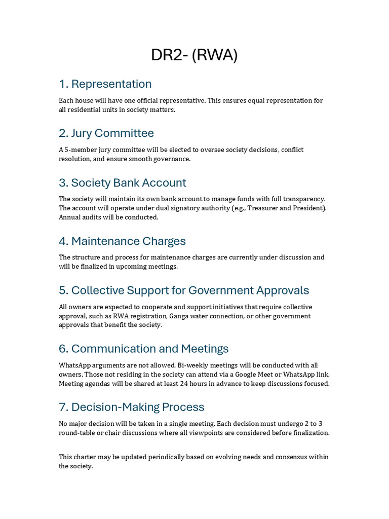 Image result for RWA Governance and Decision-Making Charter | PDF