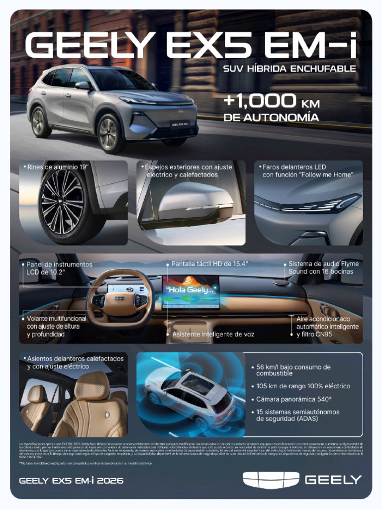 Geely Ex5 em I Infografia | PDF