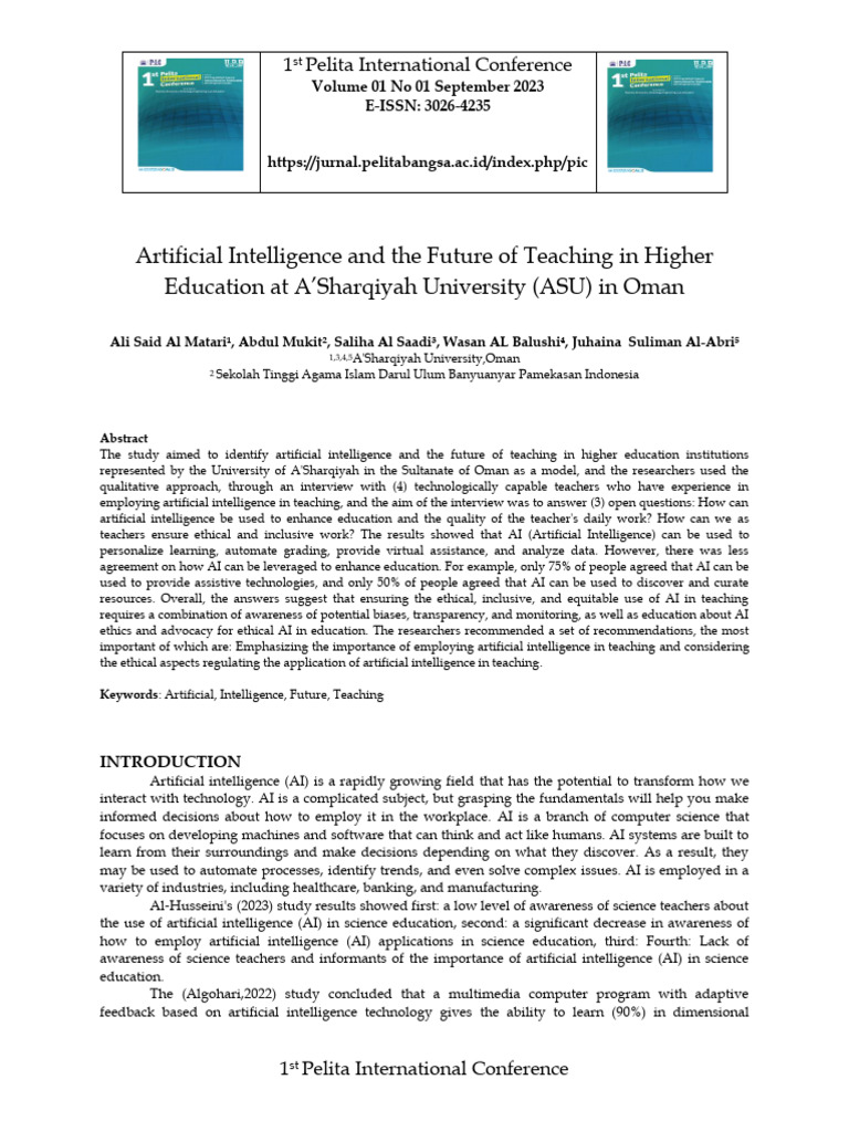 AI in Higher Education: A Study at ASU | PDF | Artificial Intelligence ...