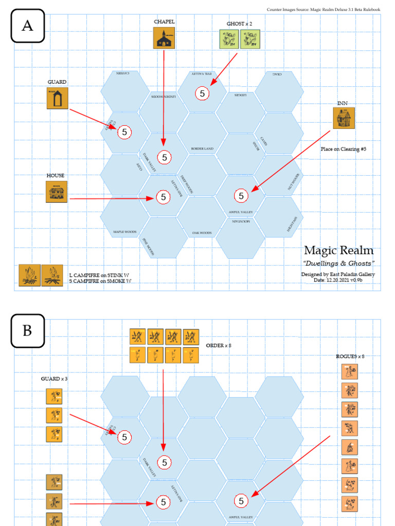 Magic Realm Game Setup Guide | PDF