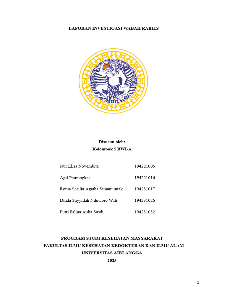 Investigasi Wabah Rabies di Indonesia | PDF