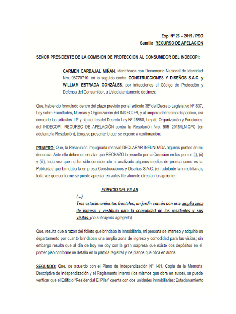 Apelacion - Modelo 20 | PDF