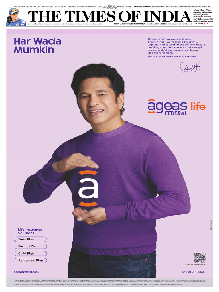 Times of India 10 12 2025 | PDF