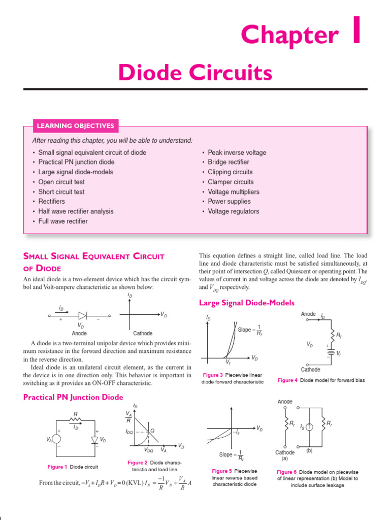 Diode Circuits and Applications Guide | PDF | Rectifier | Diode
