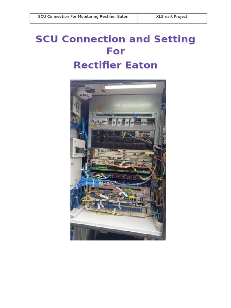 SCU Setup for Eaton Rectifier Monitoring | PDF | Telecommunications ...