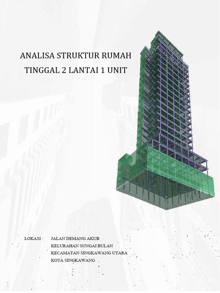 Analisa Struktur Ruko 2 Lantai Singkawang | PDF