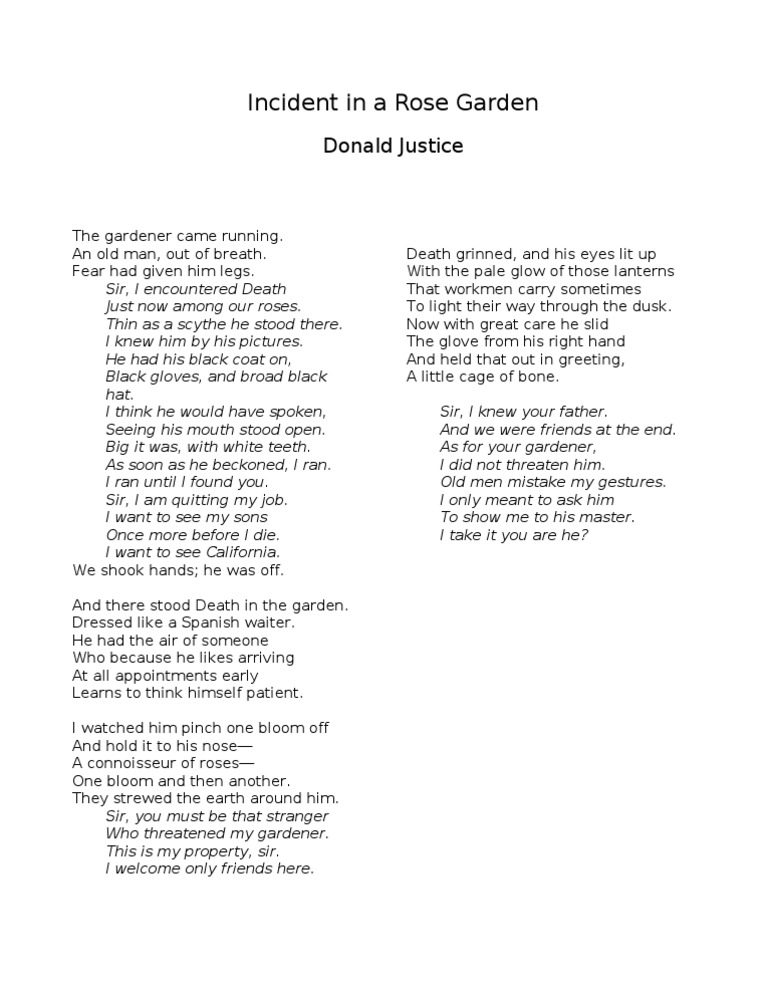 Incident in A Rose Garden PDF