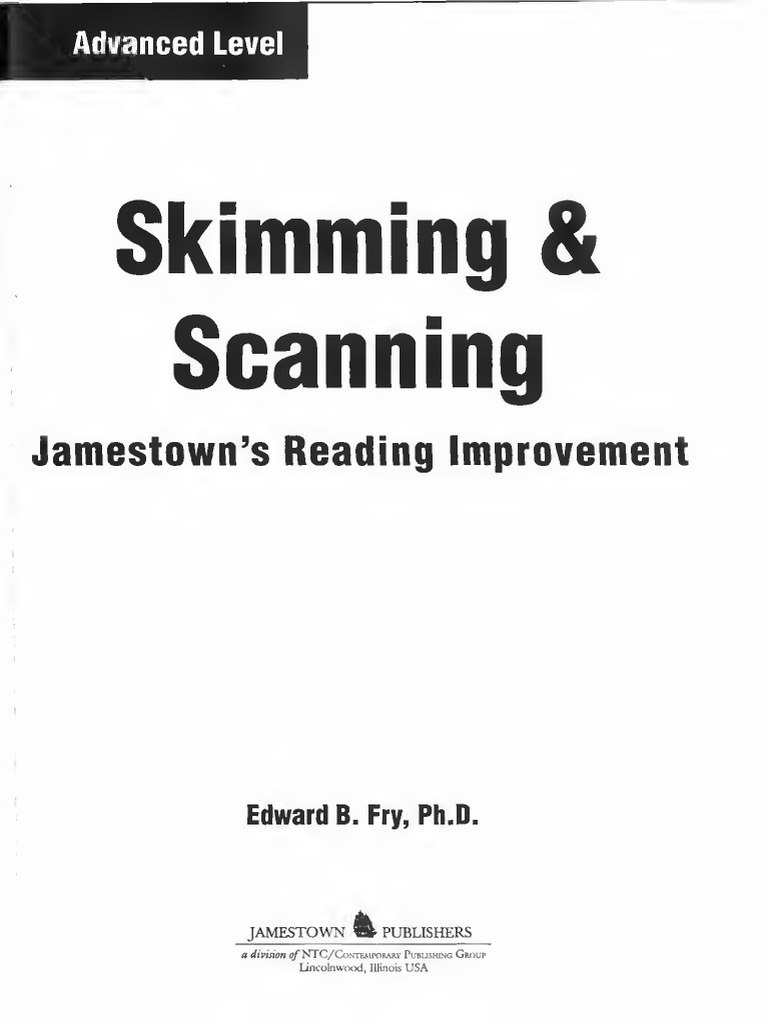 Skimming and Scanning - Advanced Level (76 Pages) | PDF