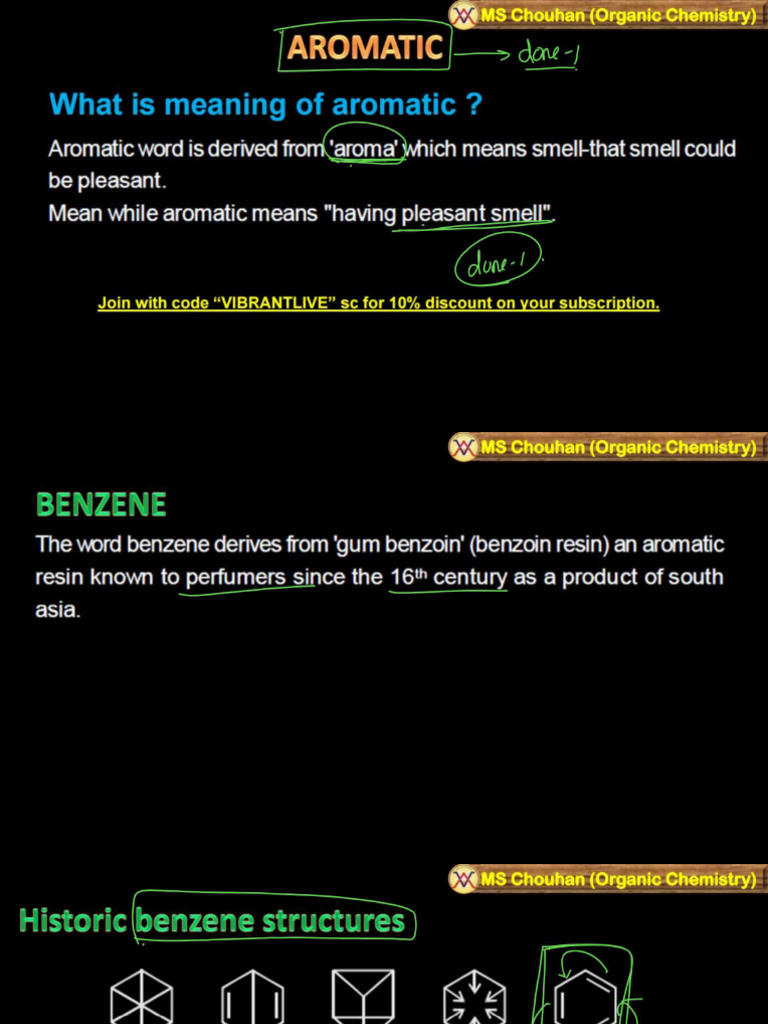 GOC - L-16 (Class Notes) - Aromatic Compound | PDF