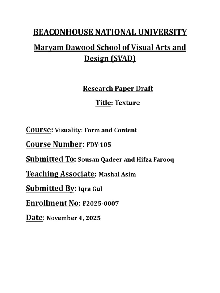 Visuality Research Paper Draft-1 | PDF