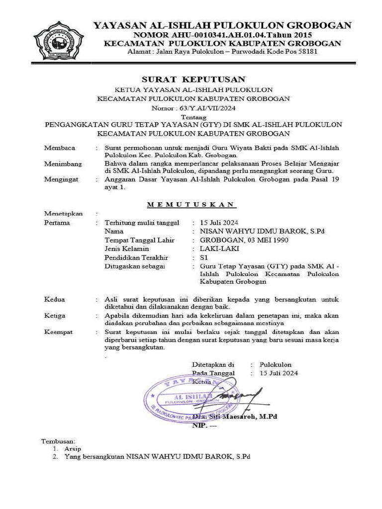 Nisan Wahyu Idmu Barok | PDF