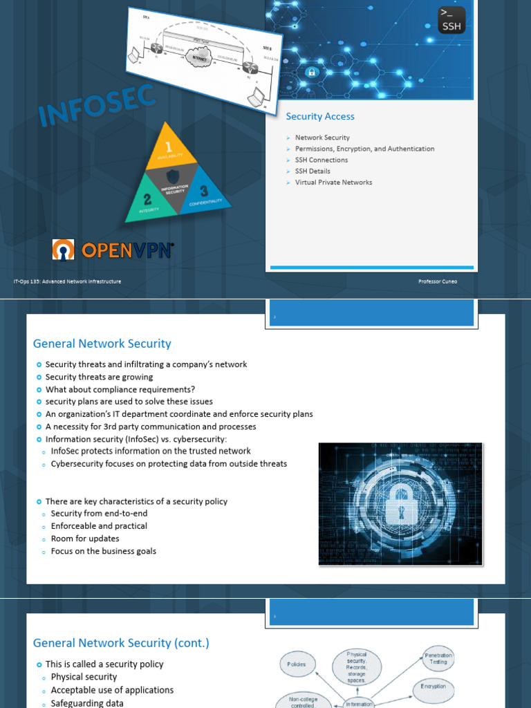 Advanced Network Security Strategies | PDF | Secure Shell | Virtual ...