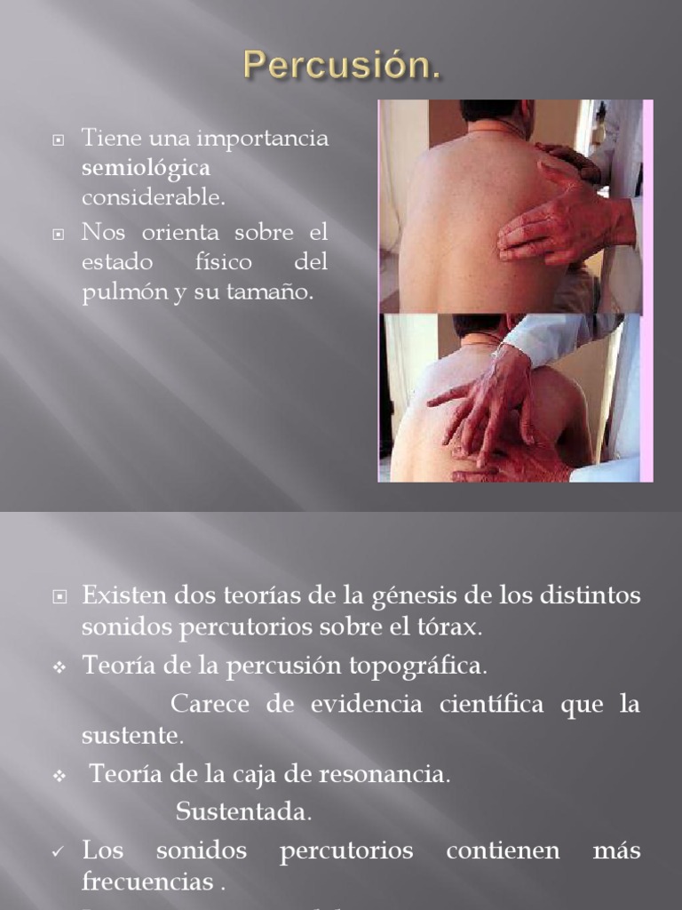 Percusión Semio 2 Pulmón Sistema respiratorio