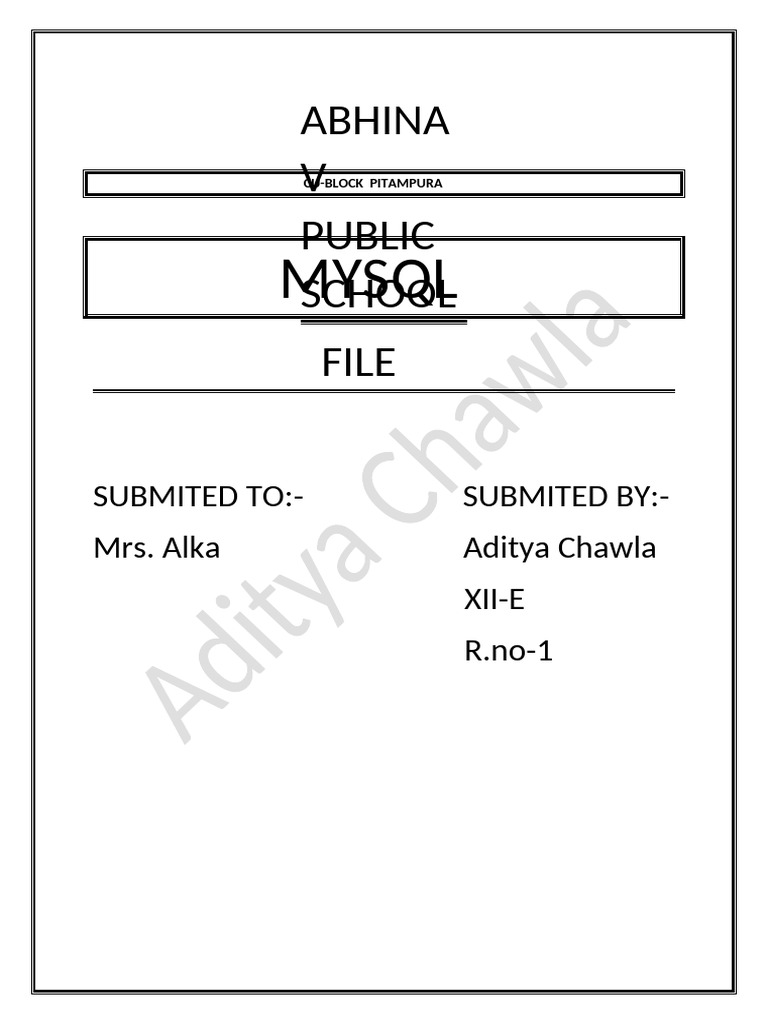 SQL Project (2025-26) | PDF | Information Retrieval | Data Model