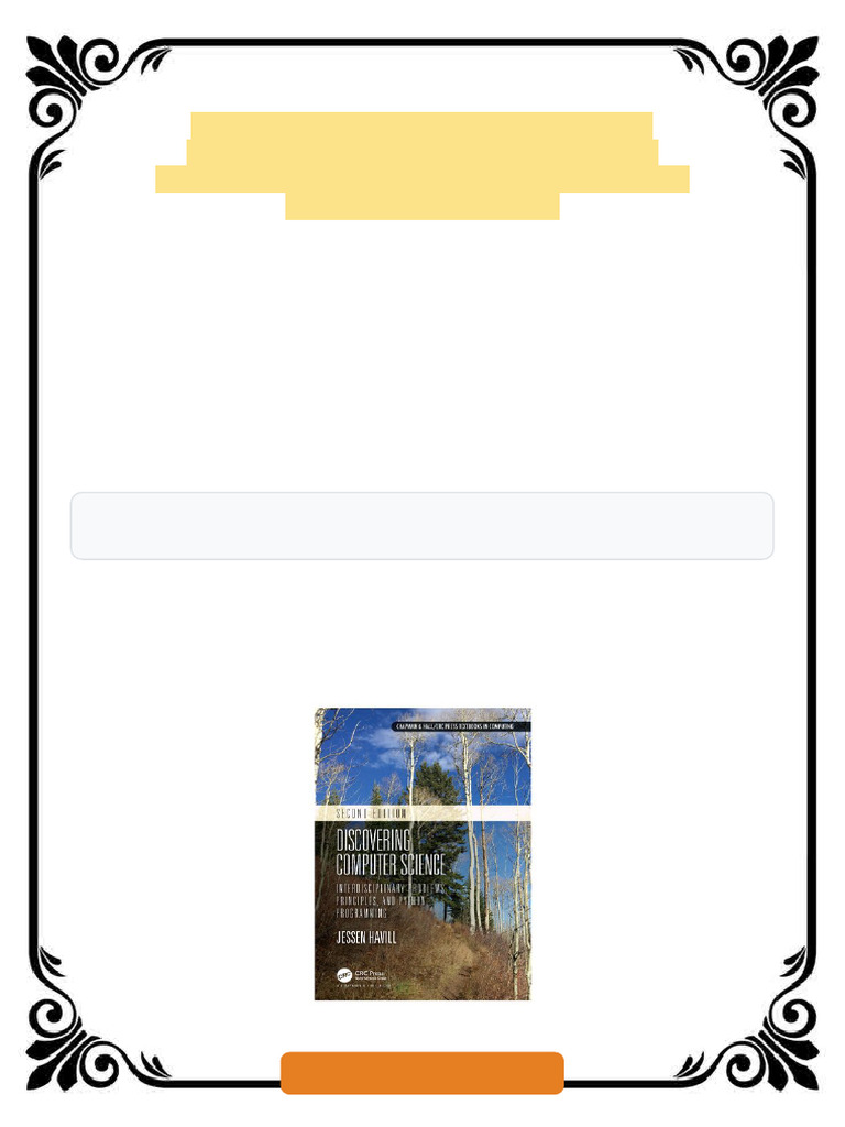 Discovering Computer Science: Interdisciplinary Problems, Principles ...