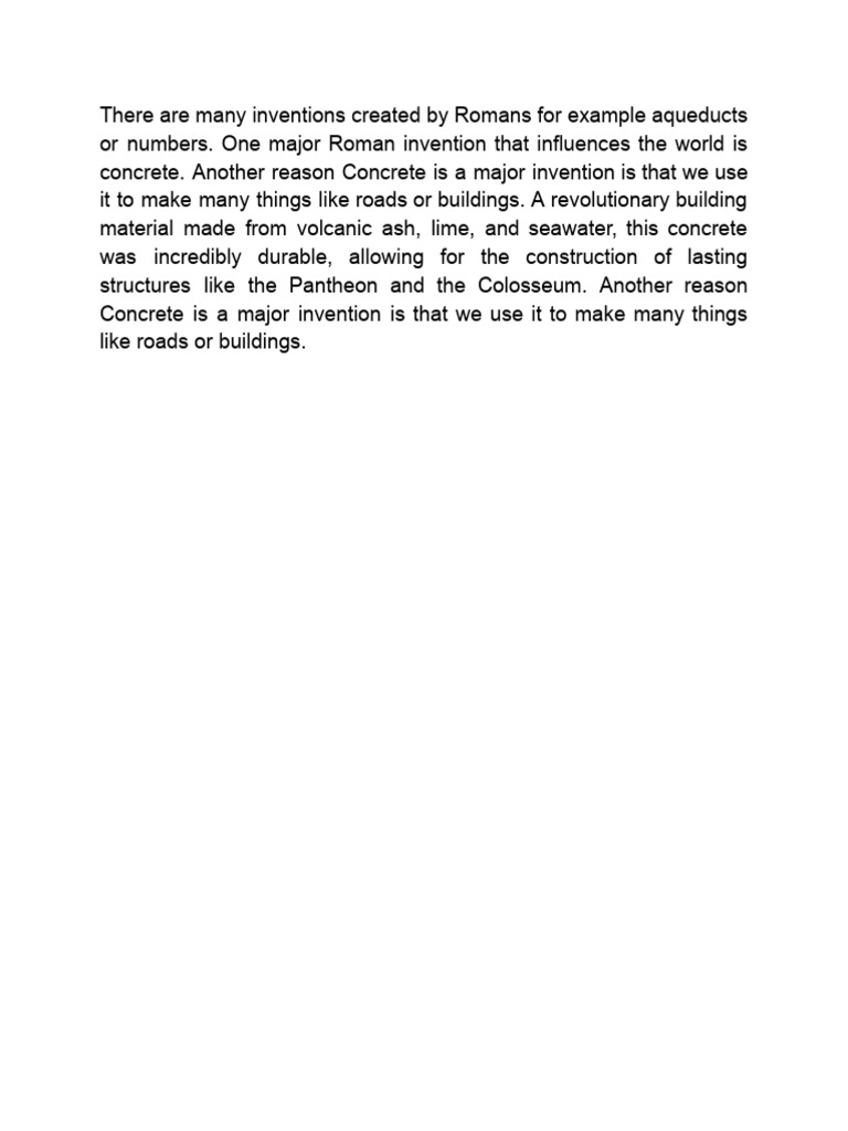 Roman Invention | PDF