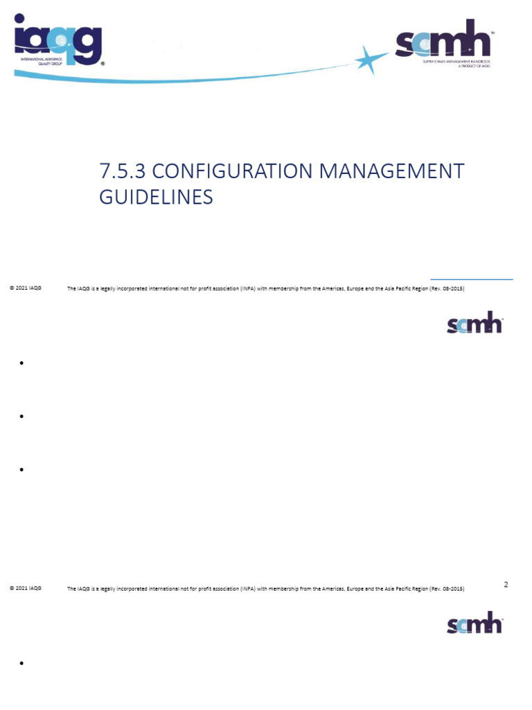 7.5.3 Configuration Management Guidelines Rev B Dated 29SEPT2021 | PDF ...