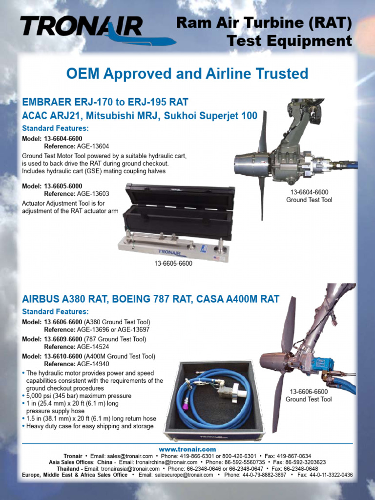 RAT Test Equipment 2-Page | PDF | Airbus | Aircraft