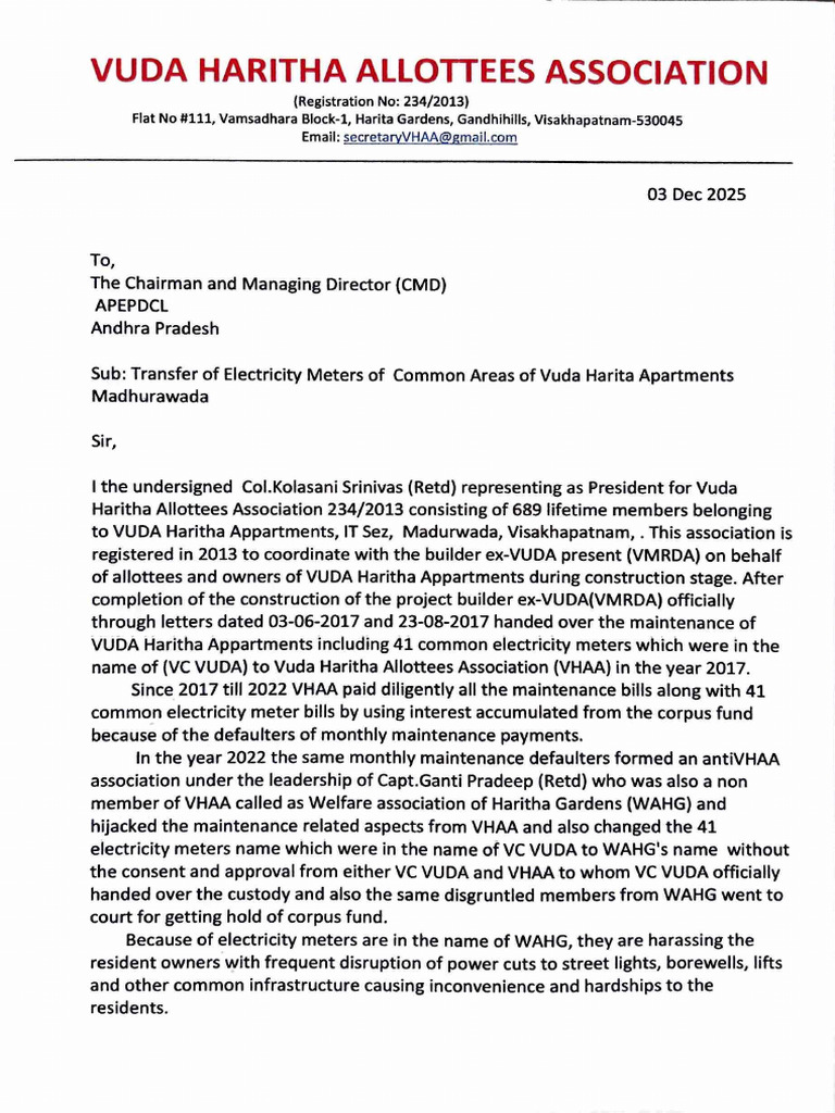 Request to Transfer Electricity Meters | PDF