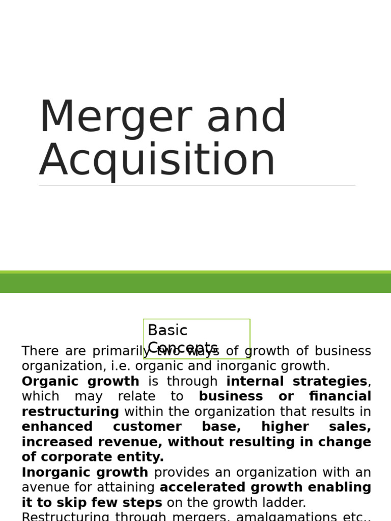 Corporate Restructuring Strategies Explained | PDF | Mergers And ...