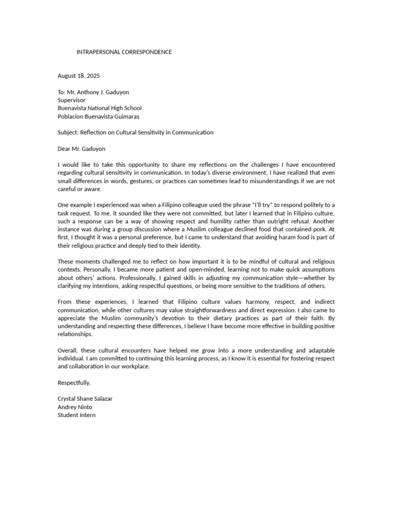 Cultural Sensitivity in Communication | PDF