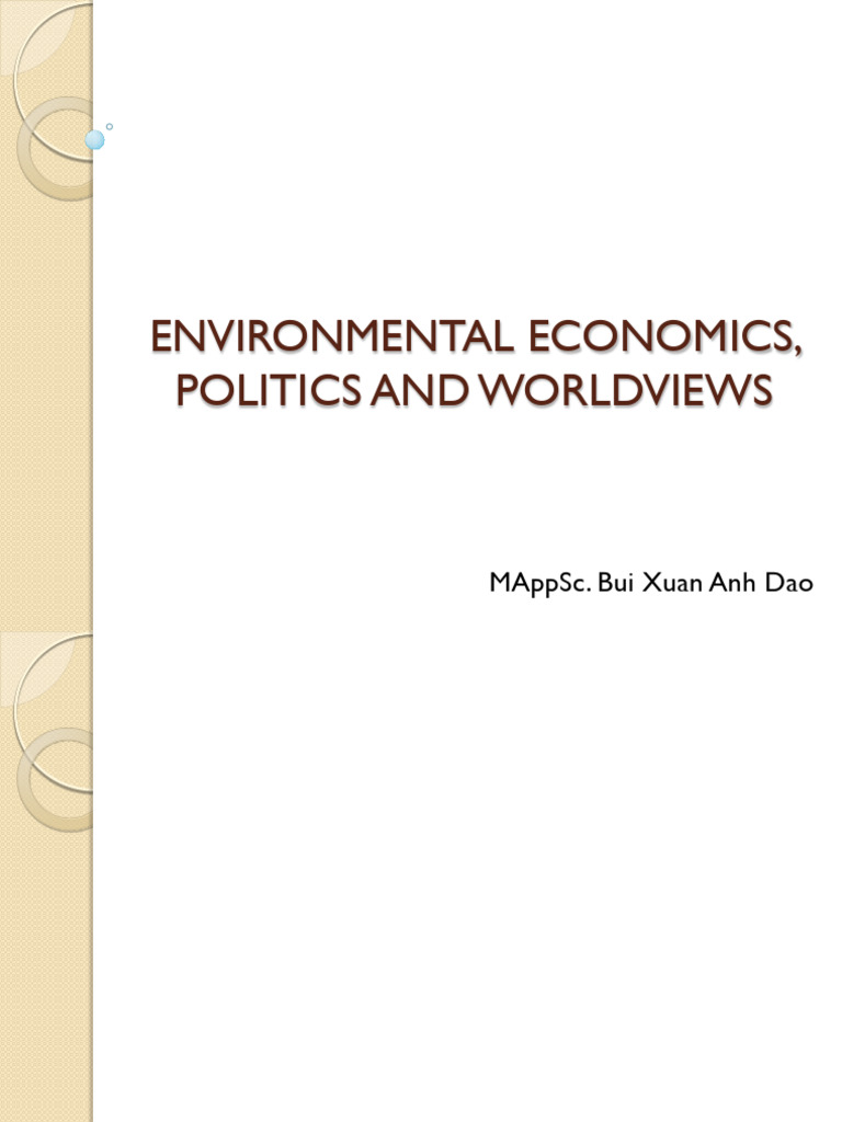Economic Systems and Environmental Worldviews | PDF | Sustainability ...