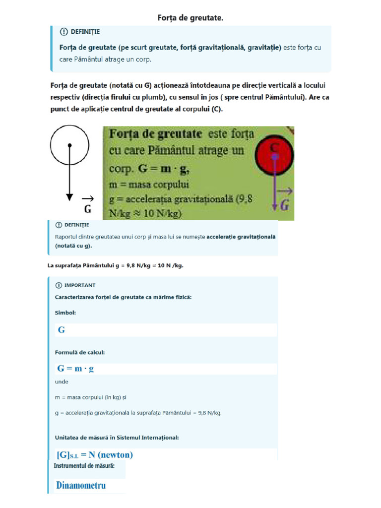 Forta de Greutate VII | PDF