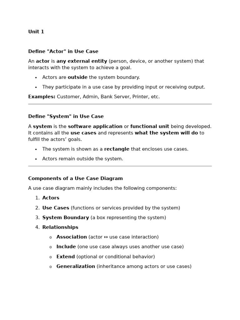 Use Case and Object-Oriented Design Guide | PDF | Class (Computer ...